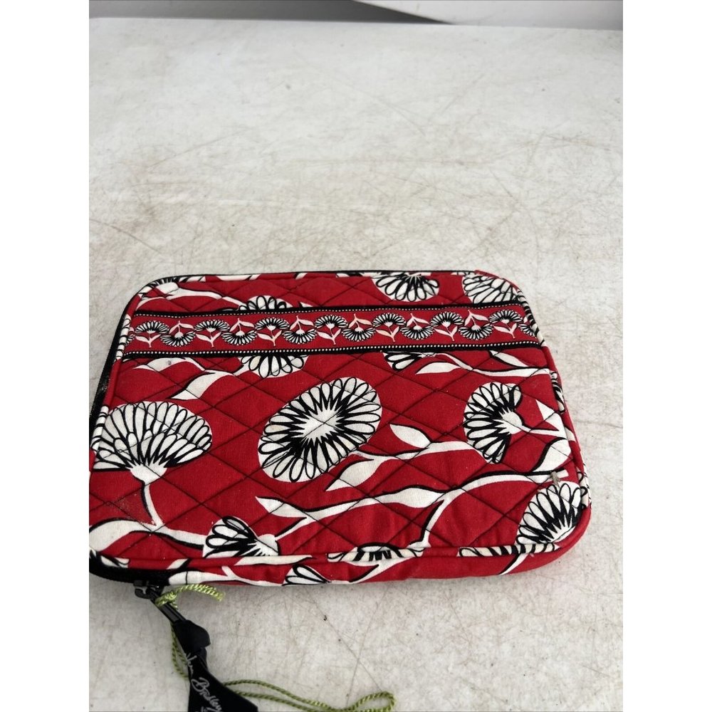 Vera Bradley Women's Zip Bag Wallet Red Black White Flower